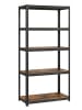 Songmics Standregal in Schwarz/ Braun - (B)90 x (H)180 x (T)40 cm
