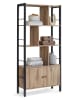 VASAGLE Boekenkast beige/zwart - (B)74 x (H)154,5 x (D)30 cm
