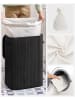 Songmics Wäschekorb in Schwarz/ Weiß - (B)40 x (H)61 x (T)30 cm