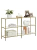 VASAGLE Console goudkleurig - (B)130 x (H)73,3 x (D)30 cm