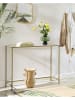 Songmics Konsole in Transparent/ Gold - (B)100 x (H)80 x (T)35 cm