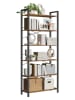 VASAGLE Staand rek lichtbruin/zwart - (B)80 x (H)186 x (D)30 cm