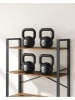 VASAGLE Staand rek lichtbruin/zwart - (B)80 x (H)186 x (D)30 cm