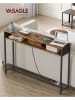 VASAGLE Konsola w kolorze brązowo-czarnym - 120 x 81 x 25 cm