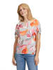 Betty Barclay Shirt in Grau/ Orange/ Pink