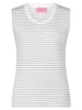 Betty Barclay Top in Grau/ Weiß