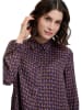 Betty Barclay Bluse in Violett/ Schwarz/ Braun