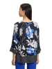 Betty Barclay Bluse in Schwarz/ Blau/ Grau
