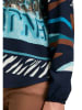 Betty Barclay Bluse in Dunkelblau/ Mint/ Braun