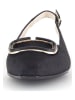 Gabor Leder-Slingballerinas in Schwarz