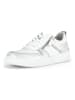 Gabor Leder-Sneakers in Weiß/ Silber