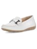 Gabor Leren mocassins wit