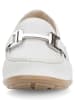 Gabor Leren mocassins wit
