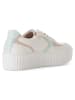 Gabor Leren sneakers wit/turquoise/lichtroze