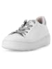 Gabor Leren sneakers wit/zilverkleurig