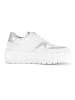 Gabor Leren sneakers wit/zilverkleurig