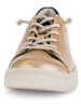Gabor Leder-Sneakers in Gold/ Schwarz