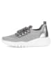 Gabor Leder-Sneakers in Grau/ Silber