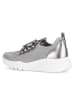 Gabor Leder-Sneakers in Grau/ Silber