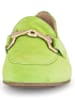 Gabor Skórzane mokasyny w kolorze zielonym