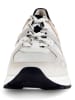 Gabor Leder-Sneakers in Grau/ Beige/ Silber