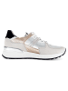 Gabor Leren sneakers grijs/beige/zilverkleurig