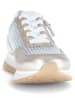 Gabor Leren sneakers zilverkleurig/beige