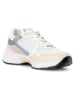 Gabor Leder-Sneakers in Weiß/ Beige/ Hellblau