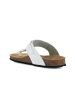 Geox Leren teenslippers "Brionia" wit