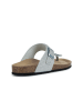 Geox Leren teenslippers "Brionia" zilverkleurig