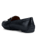 Geox Leder-Slipper "Kosmopolis + Grip" in Schwarz