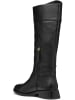 Geox Leder-Stiefel "Tormalina" in Schwarz