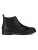 Geox Leder-Chelsea-Boots "Rhadalf" in Schwarz