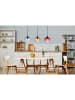 Globo lighting Hanglamp "Sander" rood/lichtblauw/geel - (B)80 x (H)150 x (D)18 cm