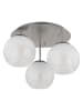 Globo lighting Lampa sufitowa "Barry" w kolorze srebrno-białym - wys. 28,5 x Ø 41 cm