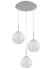 Globo lighting Hängeleuchte ''Barry'' in Silber - (H)120 x Ø 45 cm