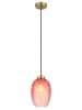 Globo lighting Hängeleuchte ''Jessica'' in Gold/ Pink - (H)120 x Ø 15 cm
