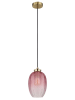 Globo lighting Hängeleuchte ''Jessica'' in Gold/ Pink - (H)120 x Ø 15 cm