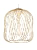 Globo lighting Hängeleuchte "Dichti" in Weiß/ Beige - (H)150 x Ø 35 cm