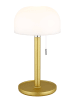 Globo lighting Ledtafellamp goudkleurig/wit - (H)28 x  Ø 11 cm