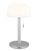 Globo lighting Lampa stołowa LED w kolorze srebrno-białym - wys. 28 x Ø 11 cm