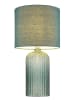 Globo lighting Tischleuchte "Sofia" in Petrol - (H)50 x Ø 26,5 cm