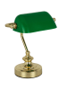 Globo lighting Tischleuchte "Antique" in Grün/ Gold - (B)19 x (H)24 x (T)16,5 cm