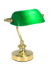 Globo lighting Tafellamp "Antique" groen/goudkleurig - (B)19 x (H)24 x (D)16,5 cm