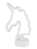 Globo lighting Decoledlamp "Eenhoorn" wit - (B)20 x (H)28,5 x (D)10 cm