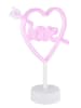 Globo lighting LED-Dekoleuchte ''Love''  in Weiß - (B)18,5 x (H)32 x (T)10 cm
