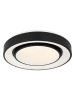 Globo lighting LED-Deckenleuchte in Schwarz/ Weiß - (H)7,5 x Ø 38 cm
