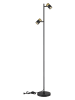 Globo lighting Staande ledlamp zwart/koperkleurig - (H)154 cm