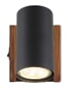 Globo lighting Wandleuchte  in Braun/ Schwarz - (H)12,5 cm