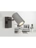 Globo lighting Wandlamp "Robby" zwart/grijs - (B)7 x (H)10 cm